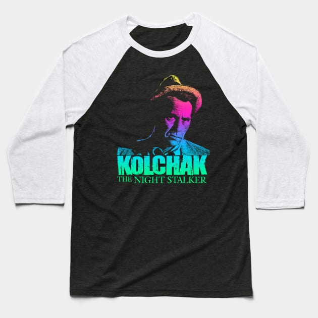 Kolchak The Night Stalker - Retro Baseball T-Shirt by Campfire Classic